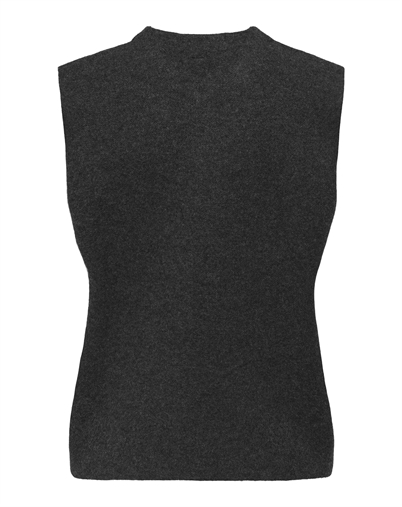  Only - ONLAnneli Life Button Vest - Dark Grey Melange